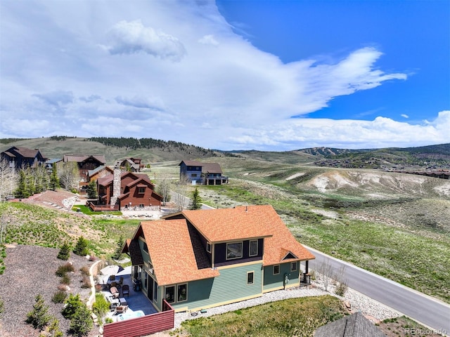 701 Saddle Ridge Cir, Granby, CO 80446 - aerial view of property and surrounding area with a mountain backdrop
