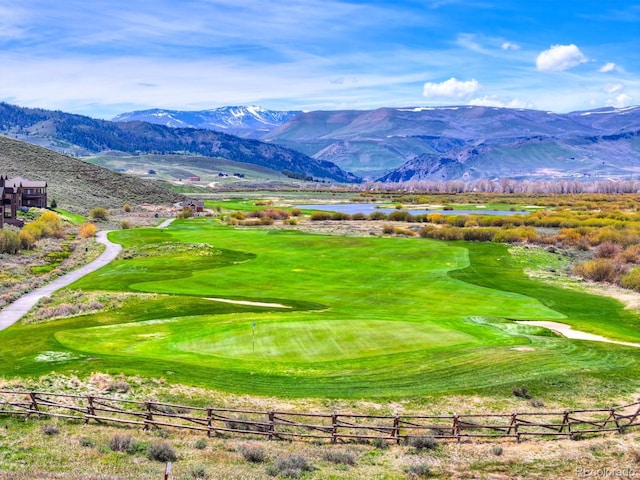 701 Saddle Ridge Cir, Granby, CO 80446 - view of mountain background featuring a nearby body of water and a golf club