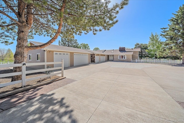 ranch-style house with a garage