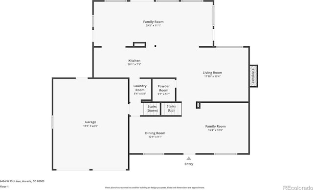 6494 W 85th Ave, Arvada, CO 80003 - view of floor plan / room layout