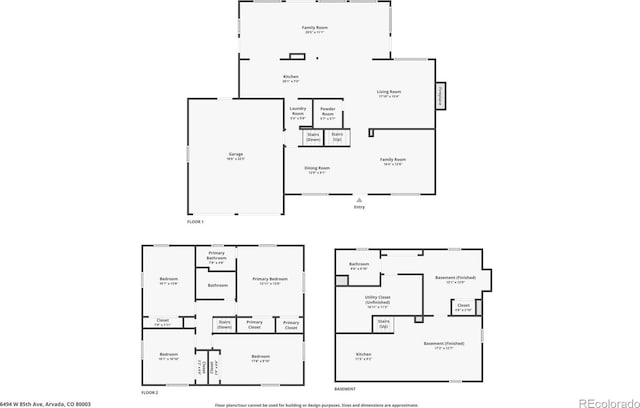 6494 W 85th Ave, Arvada, CO 80003 - view of floor plan / room layout