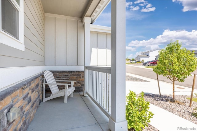 balcony with a porch