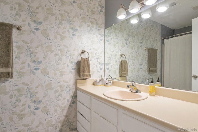 bathroom featuring vanity