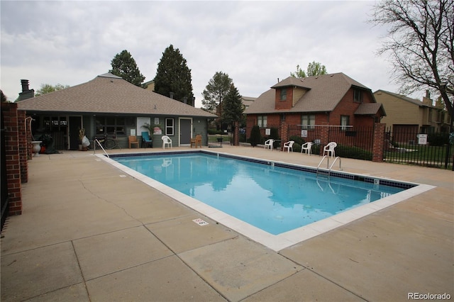 view of pool with a patio area