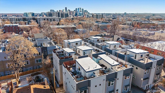 drone / aerial view featuring a view of city