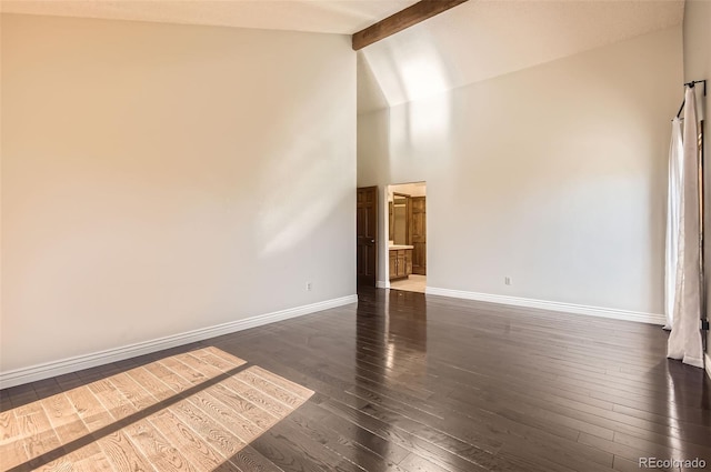 8159 Lodgepole Trl, Lone Tree, CO 80124 - spare room featuring dark wood-type flooring and baseboards