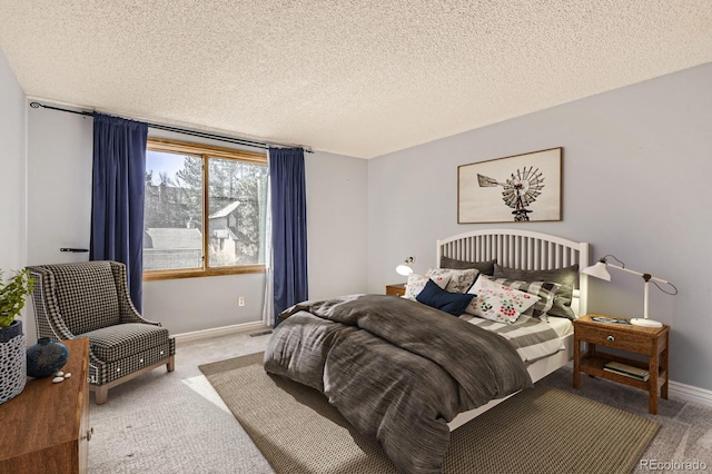 8159 Lodgepole Trl, Lone Tree, CO 80124 - bedroom featuring carpet flooring, baseboards, and a textured ceiling
