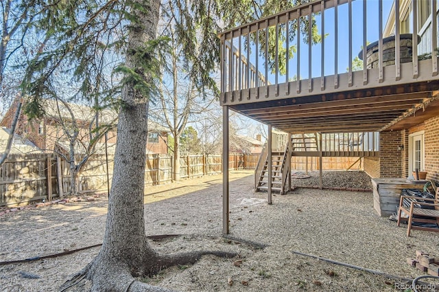 8159 Lodgepole Trl, Lone Tree, CO 80124 - fenced backyard with stairs