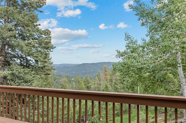32462 Lodgepole Dr, Evergreen, CO 80439 - view of mountain backdrop featuring a forest