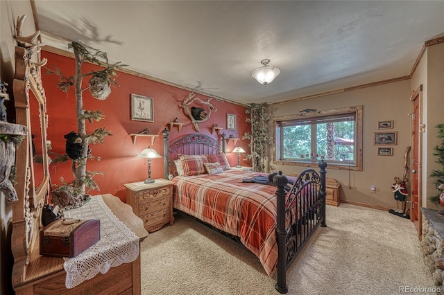 12850 County Road 261k, Nathrop, CO 81236 - bedroom with light carpet and crown molding
