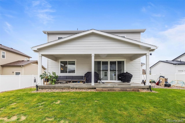 1228 Argali Dr, Severance, CO 80550 - back of property with a patio