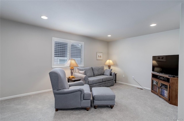 6330 Lythmore Grv, Colorado Springs, CO 80927 - carpeted living room with baseboards and recessed lighting