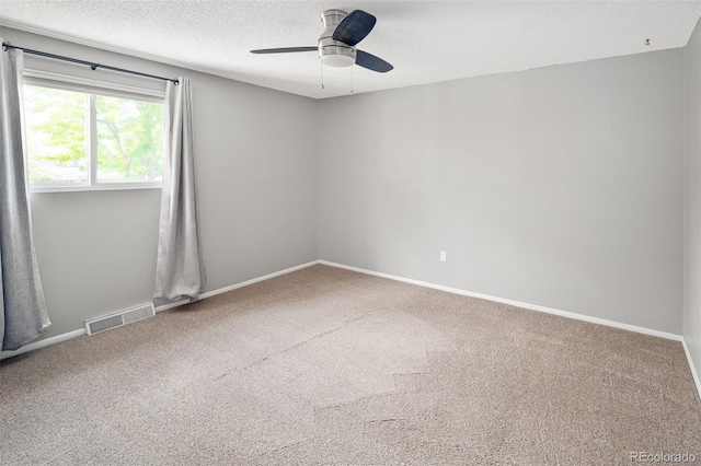6353 W 78th Ave, Arvada, CO 80003 - empty room featuring a textured ceiling, ceiling fan, and carpet