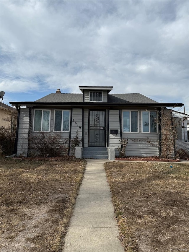 view of front of house featuring entry steps