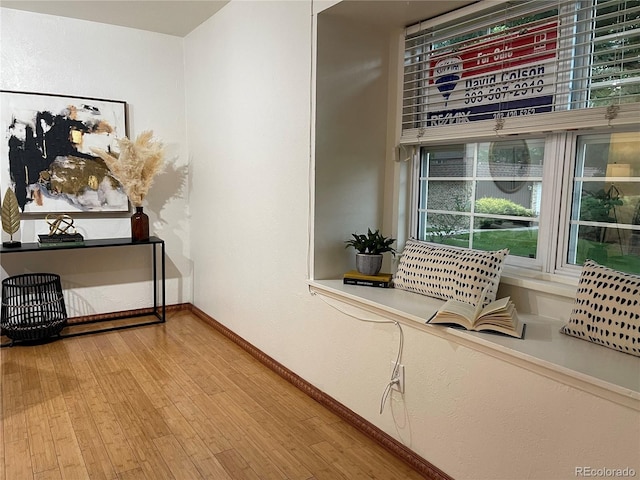 interior space featuring hardwood / wood-style floors