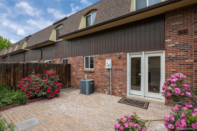 view of patio / terrace featuring cooling unit