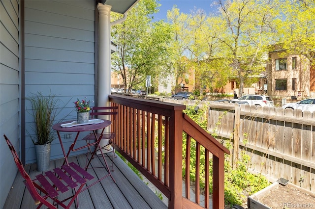view of balcony