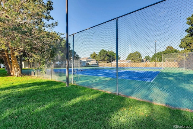 view of tennis court