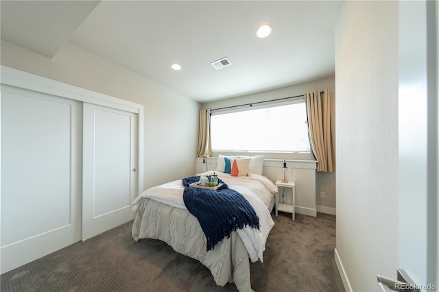 1355 Zenobia St, Denver, CO 80204 - carpeted bedroom featuring recessed lighting, baseboards, and a closet