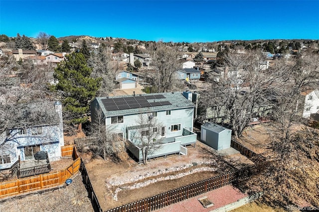 drone / aerial view featuring a residential view