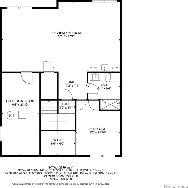 3425 W 111th Loop Unit B, Westminster, CO 80031 - floor plan / room layout