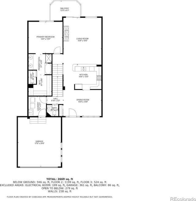 3425 W 111th Loop Unit B, Westminster, CO 80031 - floor plan / room layout