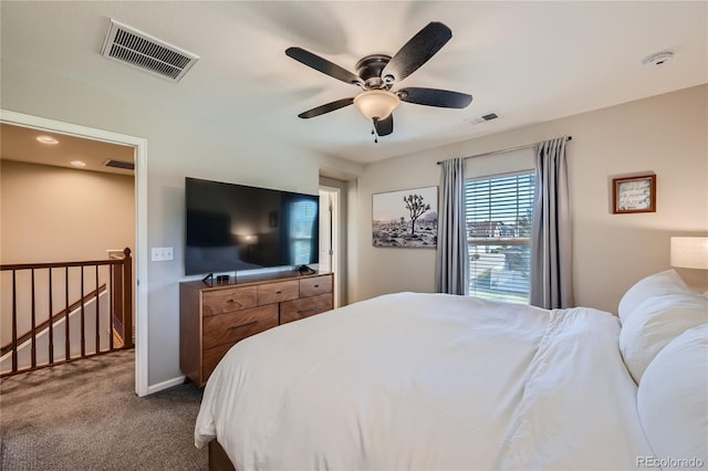 1133 S Richfield St, Aurora, CO 80017 - bedroom featuring dark carpet and a ceiling fan