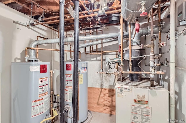 824 S Medea Way, Denver, CO 80209 - utility room with gas water heater and water heater
