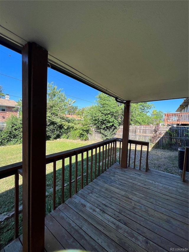 11812 E Alaska Ave, Aurora, CO 80012 - wooden deck featuring a fenced backyard