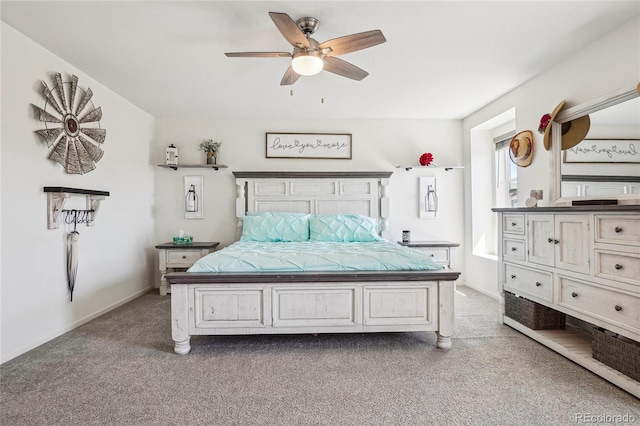 1846 Osprey Dr, Brighton, CO 80601 - bedroom featuring carpet floors, a ceiling fan, and baseboards