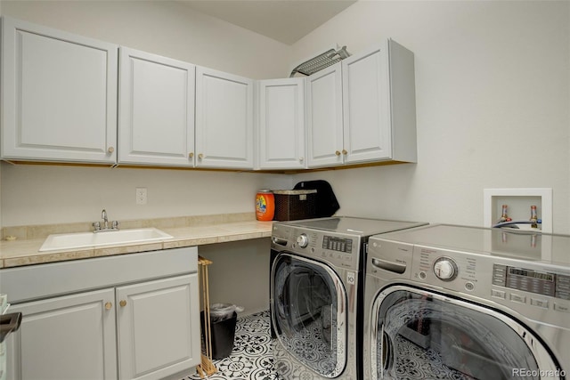 4542 Valleybrook Dr, Highlands Ranch, CO 80130 - washroom with cabinet space and washing machine and clothes dryer