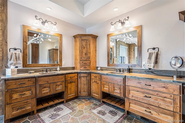 bathroom with vanity