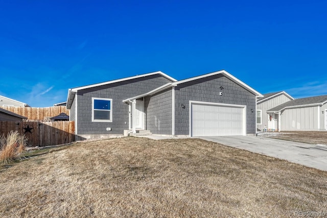 ranch-style house with a garage