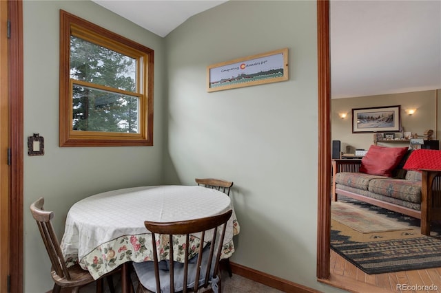 dining room with baseboards