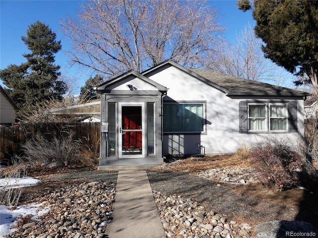 view of front of property