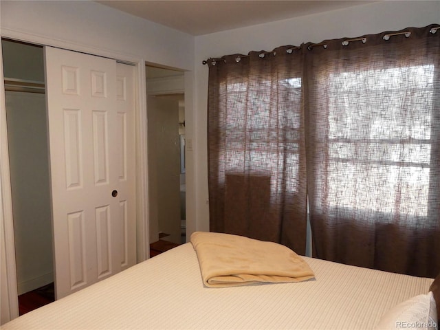 bedroom with a closet