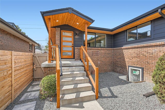 2065 Depew St, Edgewater, CO 80214 - entrance to property featuring brick siding