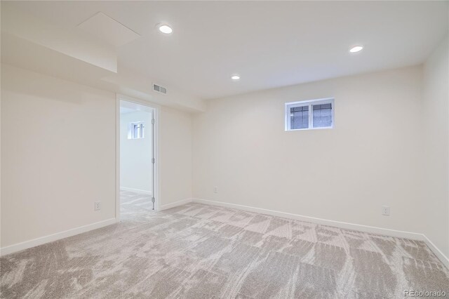 2065 Depew St, Edgewater, CO 80214 - empty room featuring light carpet, baseboards, and recessed lighting