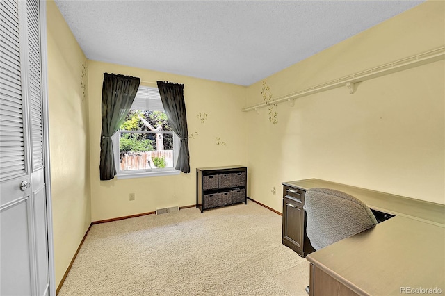 12348 Elizabeth Ct, Thornton, CO 80241 - office featuring light colored carpet, baseboards, and a textured ceiling
