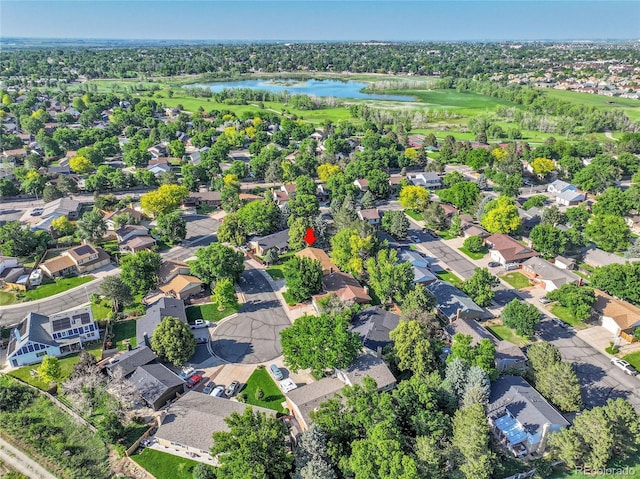 12348 Elizabeth Ct, Thornton, CO 80241 - aerial view of property and surrounding area featuring a nearby body of water and nearby suburban area