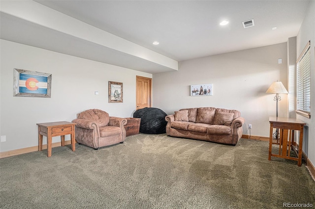 109 Peak Vw, Granby, CO 80446 - carpeted living room with baseboards and recessed lighting