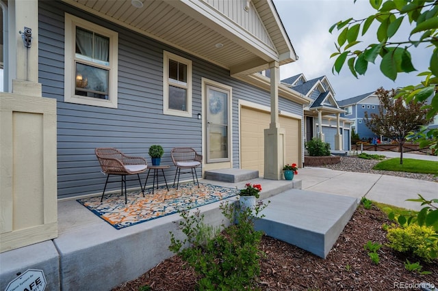 6880 Backcountry Loop, Colorado Springs, CO 80927 - view of patio featuring a garage