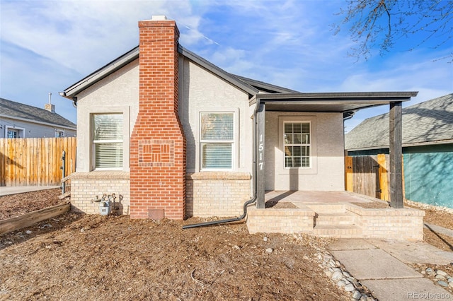 view of back of property