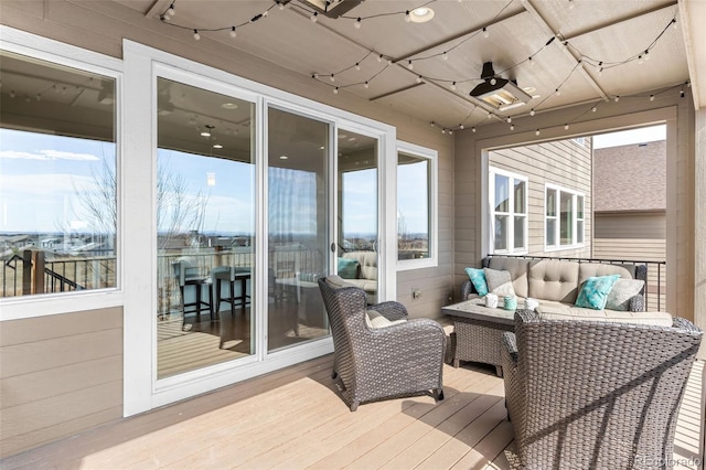 view of sunroom / solarium