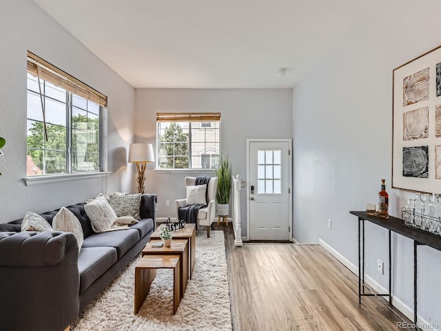 6065 Wadsworth Blvd Unit A, Arvada, CO 80003 - living room with light wood-style flooring and baseboards