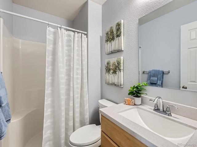 6065 Wadsworth Blvd Unit A, Arvada, CO 80003 - bathroom with toilet, vanity, and a shower with curtain