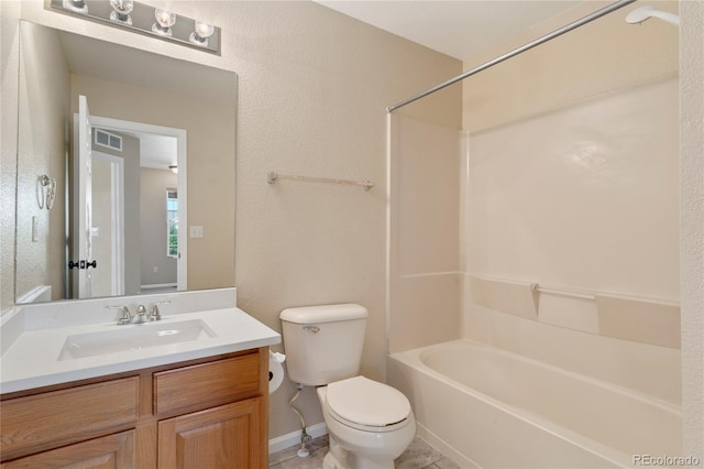 12784 Jasmine St Unit E, Thornton, CO 80602 - full bathroom with shower / bath combination, vanity, and tile patterned floors