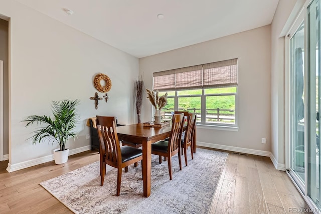 5668 Shadescale Way, Castle Rock, CO 80104 - dining area with light wood finished floors and baseboards