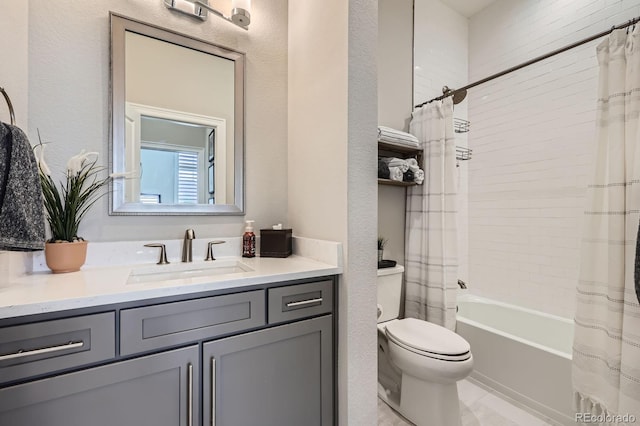 5668 Shadescale Way, Castle Rock, CO 80104 - bathroom with vanity and shower / bath combo with shower curtain