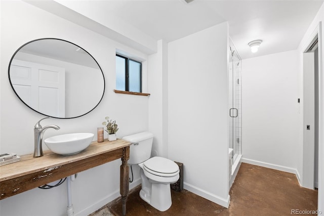 133 Mine Ln, Boulder, CO 80302 - full bath with concrete flooring and a shower stall